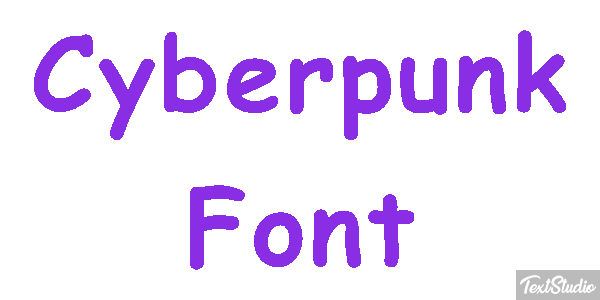 Cyberpunk Font Texteffekt