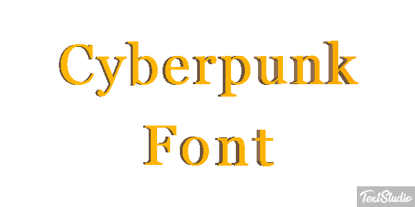 Cyberpunk Font Texteffekt