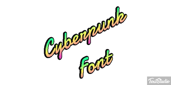Cyberpunk Font Texteffekt