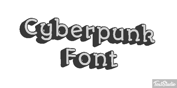Cyberpunk Font Texteffekt