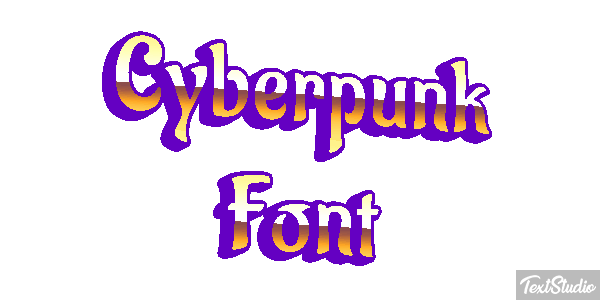 Cyberpunk Font Texteffekt