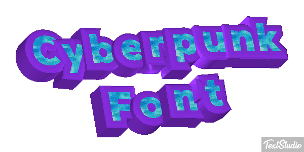 Cyberpunk Font Texteffekt