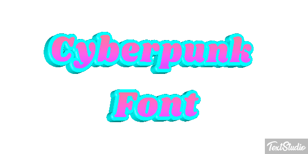 Cyberpunk Font Texteffekt
