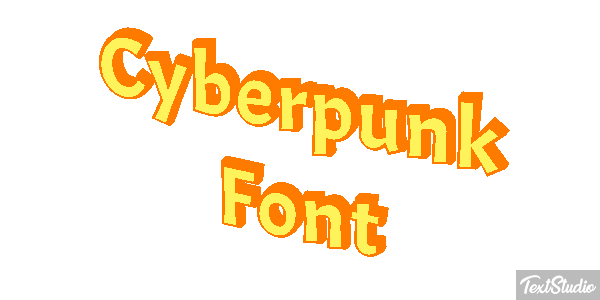 Cyberpunk Font Texteffekt