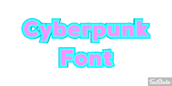 Cyberpunk Font Texteffekt