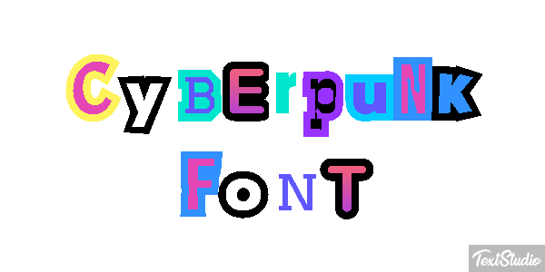Cyberpunk Font Texteffekt