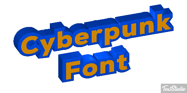 Cyberpunk Font Texteffekt