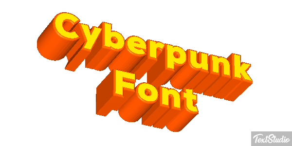 Cyberpunk Font Texteffekt