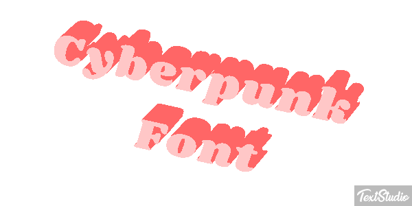 Cyberpunk Font Texteffekt