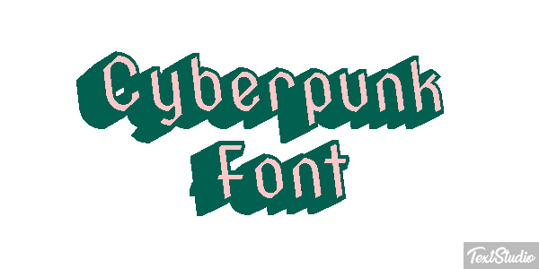 Cyberpunk Font Texteffekt