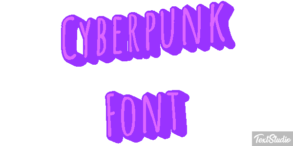 Cyberpunk Font Texteffekt