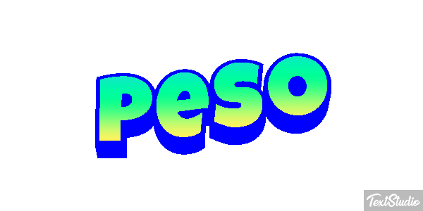Peso Text effect