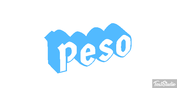Peso Text effect