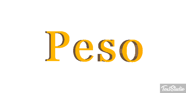 Peso Text effect