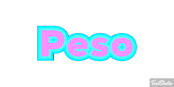 Peso Text effect