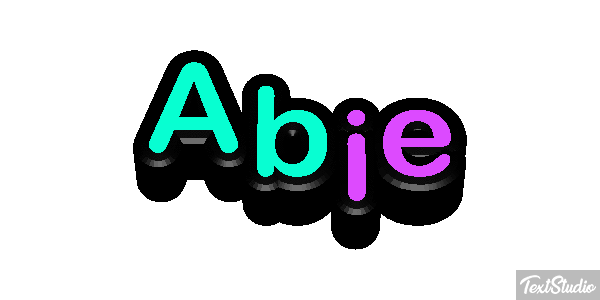 Abie Effetto testo