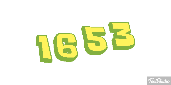 1653 Text effect