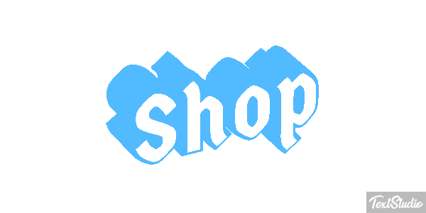 Shop Efeito do texto