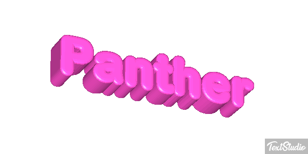 Panther Tekst effect