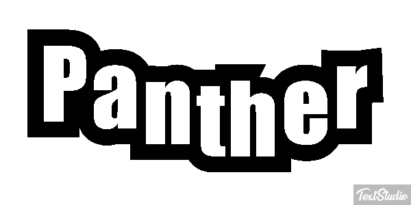 Panther Tekst effect