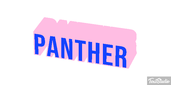 Panther Tekst effect