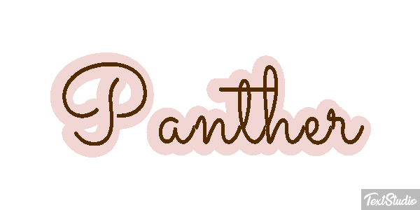 Panther Tekst effect