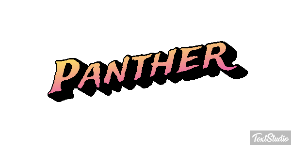 Panther Tekst effect