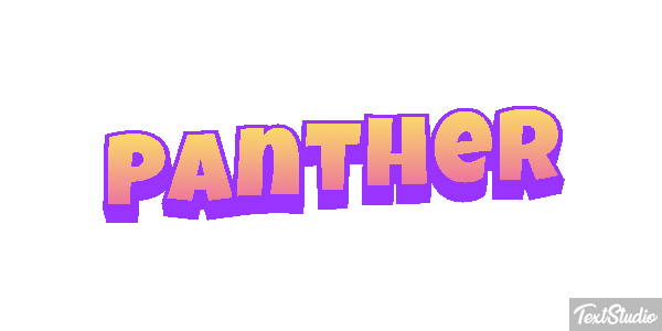 Panther Tekst effect