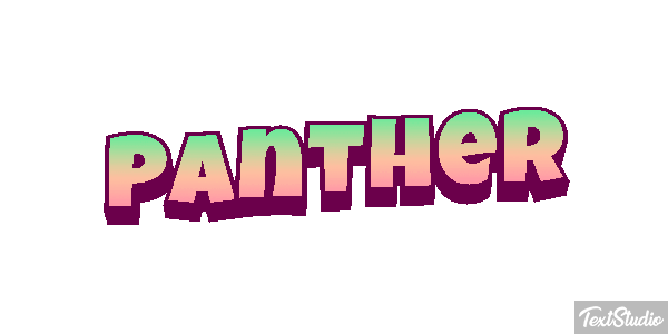Panther Tekst effect