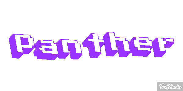 Panther Tekst effect