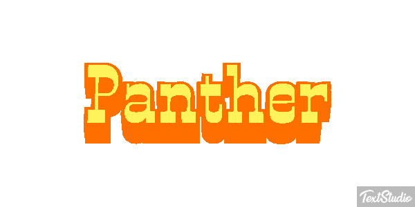 Panther Tekst effect