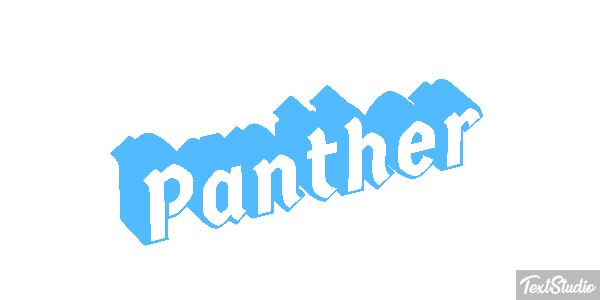 Panther Tekst effect