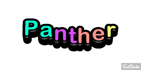 Panther Tekst effect