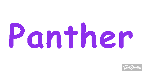 Panther Tekst effect