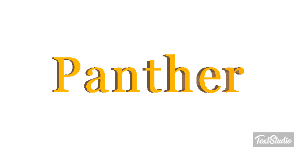 Panther Tekst effect