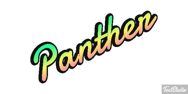 Panther Tekst effect