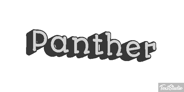 Panther Tekst effect