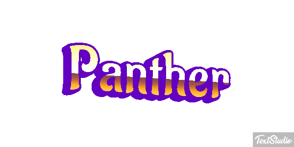 Panther Tekst effect