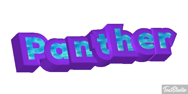 Panther Tekst effect