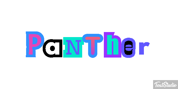 Panther Tekst effect
