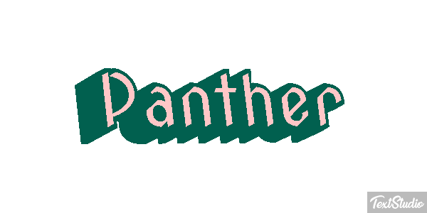 Panther Tekst effect