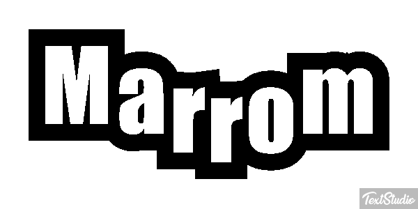 Marrom Efeito do texto