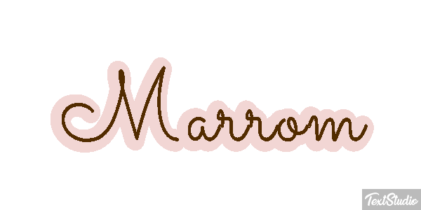 Marrom Efeito do texto