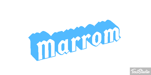 Marrom Efeito do texto