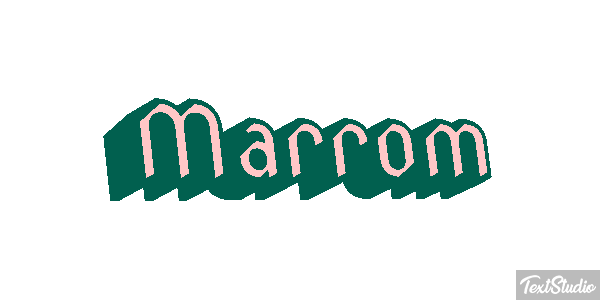 Marrom Efeito do texto