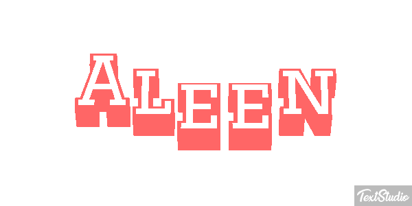 Aleen Text effect