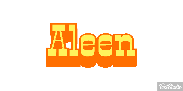 Aleen Text effect