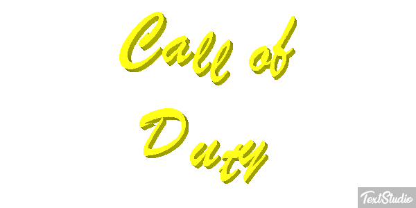 Call of Duty Efecto de texto