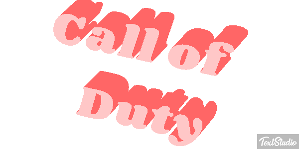 Call of Duty Efecto de texto