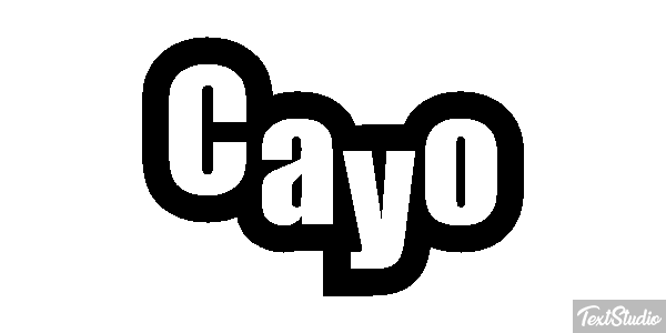 Cayo Efecto de texto